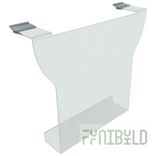 Acrylic shelf for A4 sheets vertical