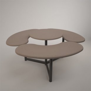 Two-tier demonstration table (MDF with leatherette)