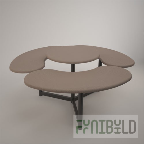 Two-tier demonstration table (MDF with leatherette)