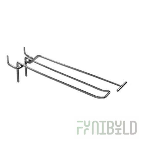 S 442-T - Hook with price tag holder for double perforation