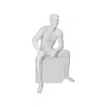 IN-36Alex-01M \ Mannequin male, seated, sculptural