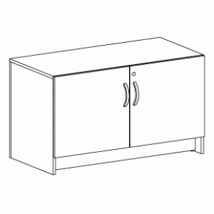 Cabinet with doors and lock <b>*</b>