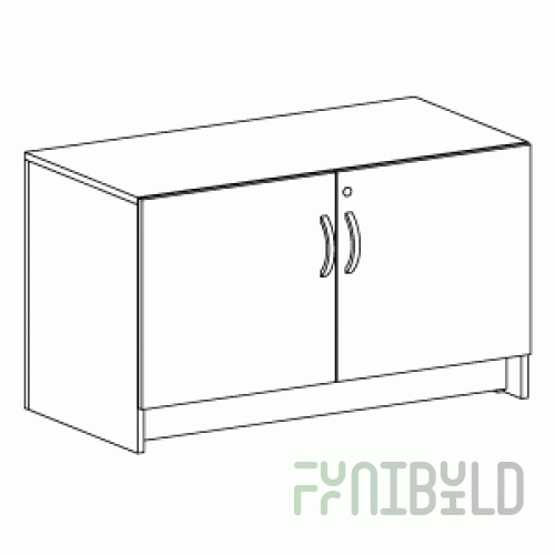 Cabinet with doors and lock <b>*</b>