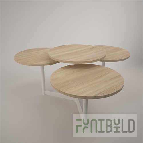 Two-tier demonstration table (chipboard)