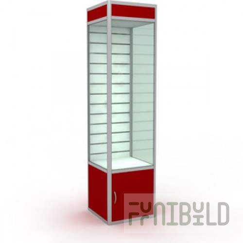 Showcase with lighting