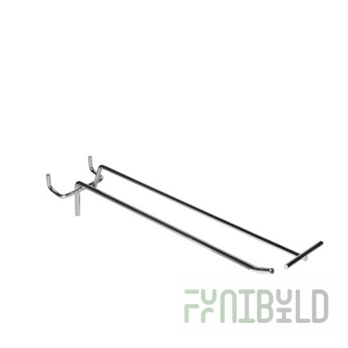 S 343-T - Hook with price tag holder for perforation