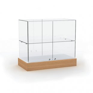 Glass top counter