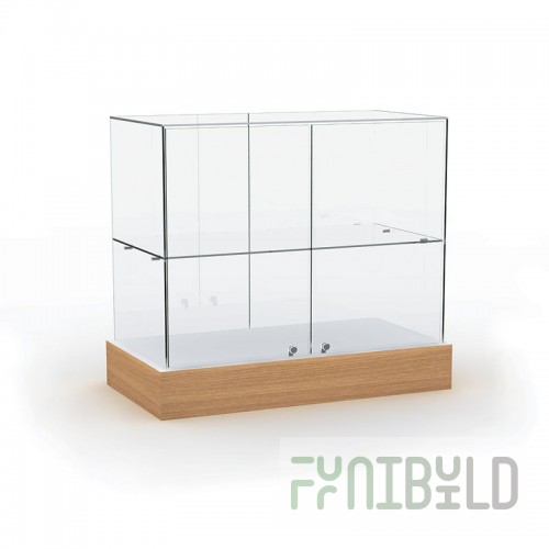 Glass top counter