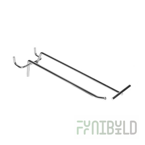 S 342-T - Hook with price tag holder for perforation