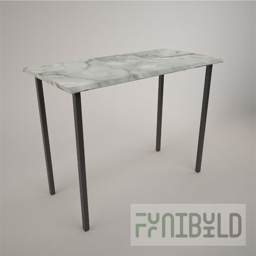 Demonstration table (MDF under PVC film)