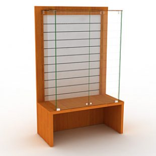 Closed display case with eco-panel