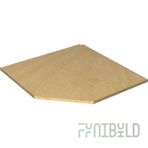 Corner base shelf