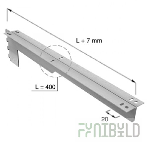 NX-424 - Reinforced shelf bracket