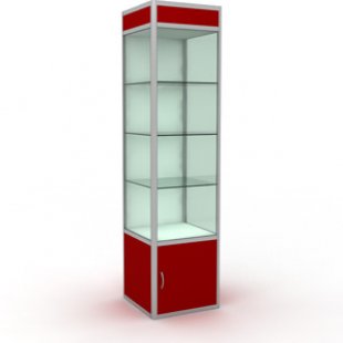 Showcase with lighting