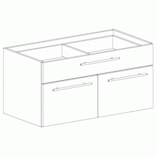 ELG \ Storage unit with drawer and 2 doors