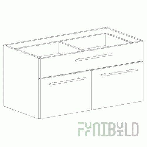 ELG - Storage unit with drawer and 2 doors