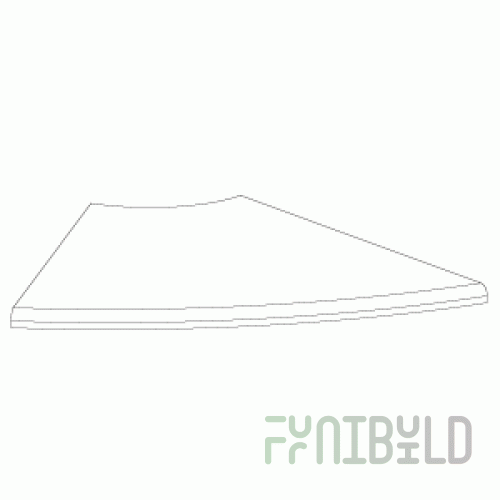 ELG.04.02.DSP - External corner shelf 45