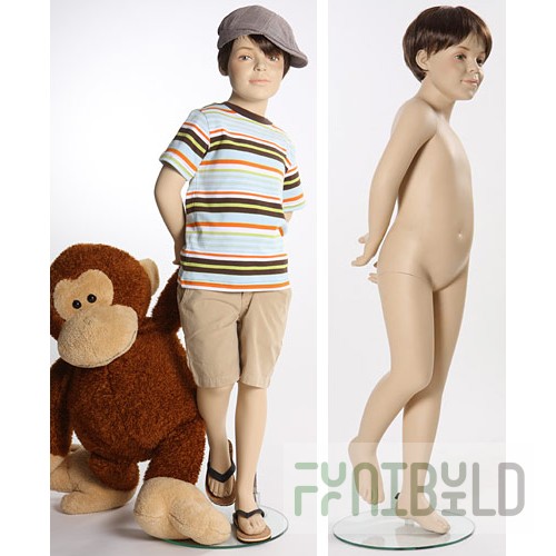 Young 03 - Child mannequin, flesh-colored, 4 years old