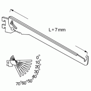 NX-812 \ Tilting shelf support