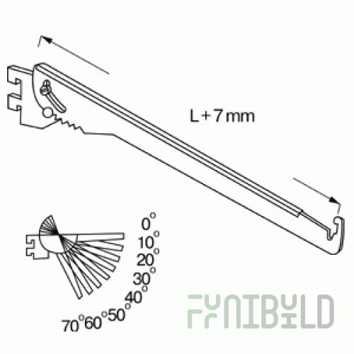 NX-812 - Tilting shelf support