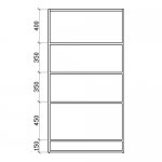 Unit 10C \ Shelf frame with 4 shelves