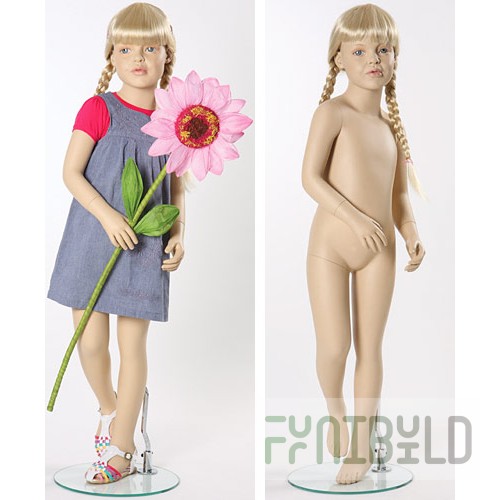 Young 02 - Child mannequin, flesh-colored, 4 years old