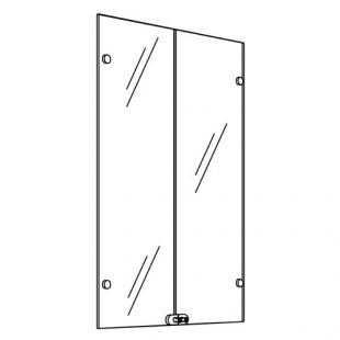 Glass doors with lock for SV 506