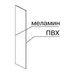 ST 001.002 \ Side panel for wall shelving, central