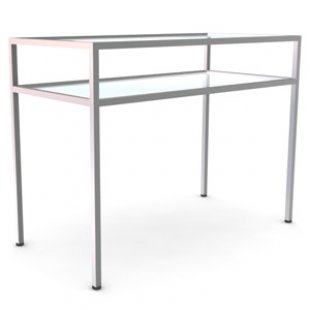 NK 301.GL \ 2-level counter with transparent shelves L1200