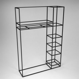 Unit 08R \ Shelf frame with crossbar and 5 shelves on the right