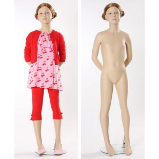 Young 07 \ Child mannequin, flesh-colored, 8 years old