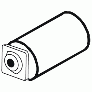 10-02-011 \ Shelf support in the "DUCO" profile, cylindrical