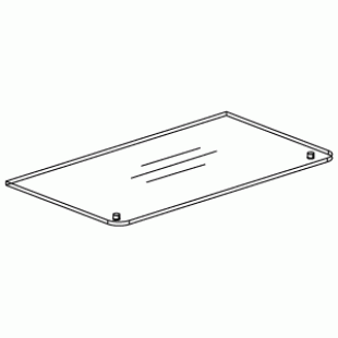 Slide 23 \ Glass shelf for T-shaped bracket