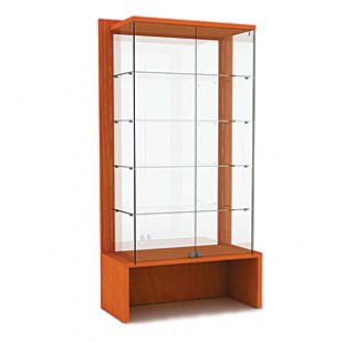 OVG100-VT \ Showcase with shelves and glass back wall