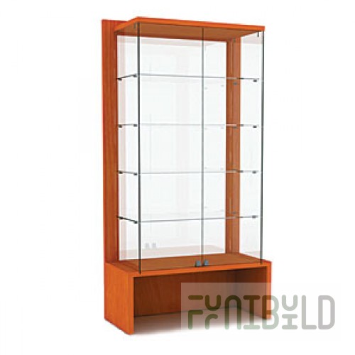 OVG100-VT - Showcase with shelves and glass back wall