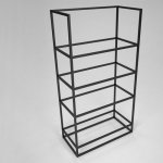 Unit 10C \ Shelf frame with 4 shelves