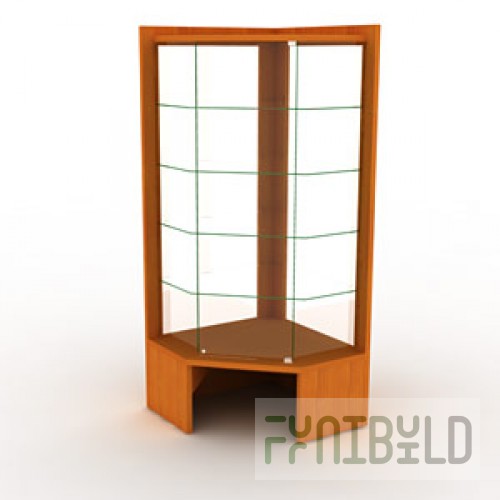 OVG191-VT - Showcase with shelves and glass back wall