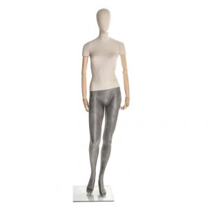 Linen F-01 \ Female mannequin (with wooden hands)