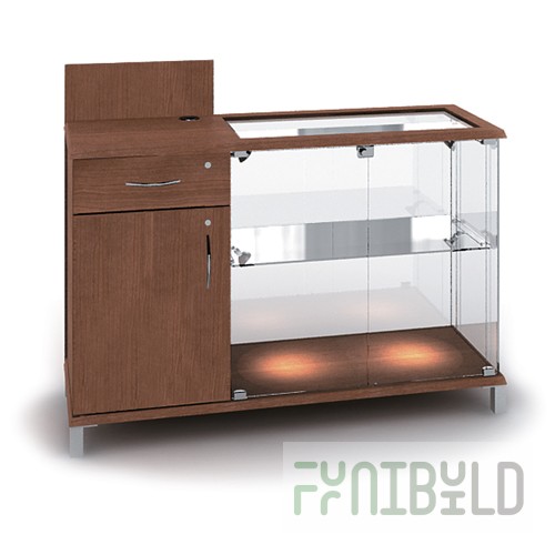 Octava 05 - Cash desk counter on the right with 1 shelf