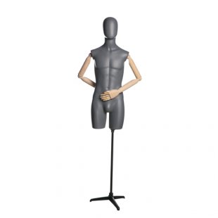 John 06 \ Male torso (elongated, with wooden arms, on a stand)