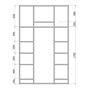 Unit 07 \ Shelf frame with crossbar and 10 shelves