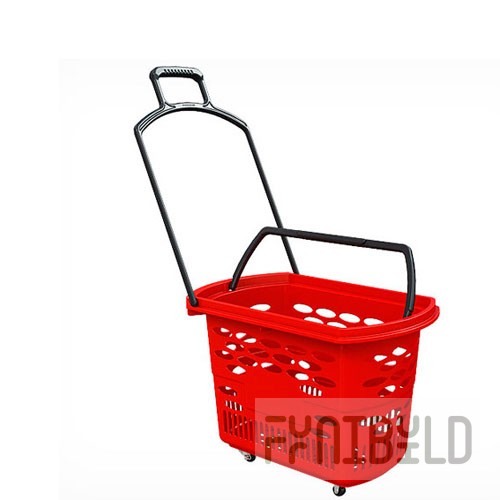 PLB-011 - Plastic trolley basket, 38 l