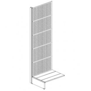 Perforated rack without shelves