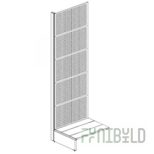 Perforated rack without shelves