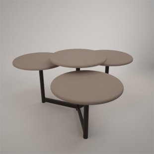 Two-tier demonstration table (MDF with leatherette)