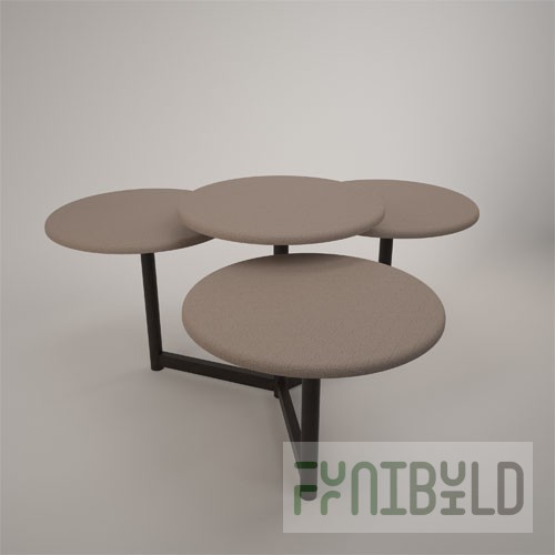 Two-tier demonstration table (MDF with leatherette)