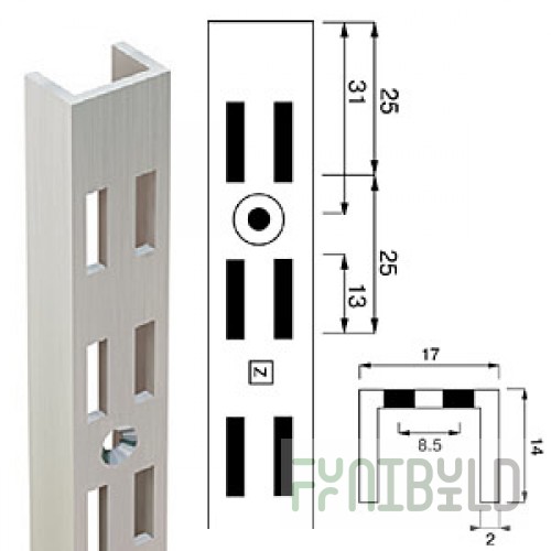Channel N-142 - Perforated rack