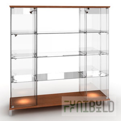 Octava 08 - Showcase with 3 shelves without lighting