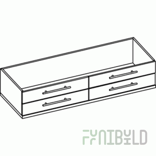 Octava 011 - Storage unit with drawers for Oct.006, Oct.007