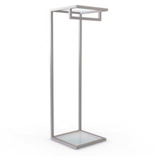 NK 101 GL \ Hanging clothes rack with shelf 900x425x450 (transparent glass)